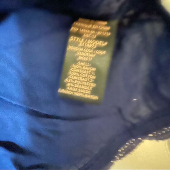 4 for $20 Ella Moss navy lace lined shirt size small - Picture 5 of 7